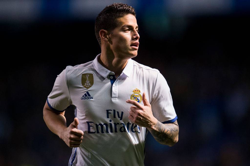 James Rodriguez si allena con il Real Madrid in attesa del suo futuro