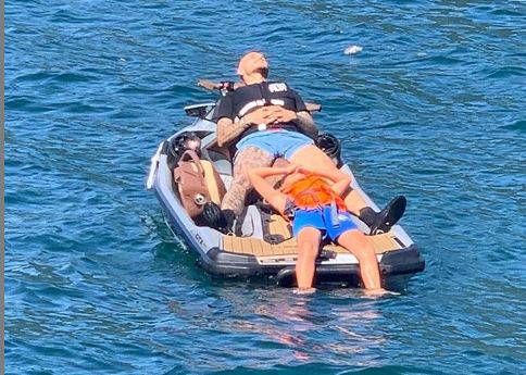 Mauro Icardi, relax sul Lago di Como