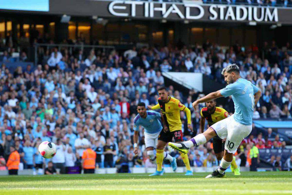 Aguero in Manchester City Watford