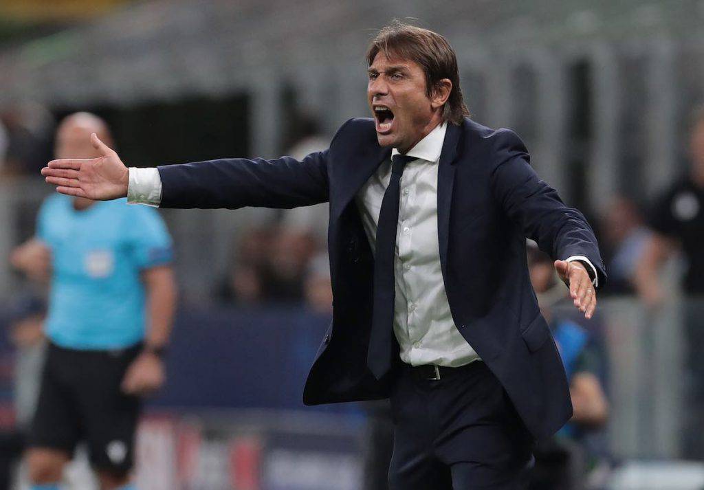 Conte nel post gara contro la Lazio