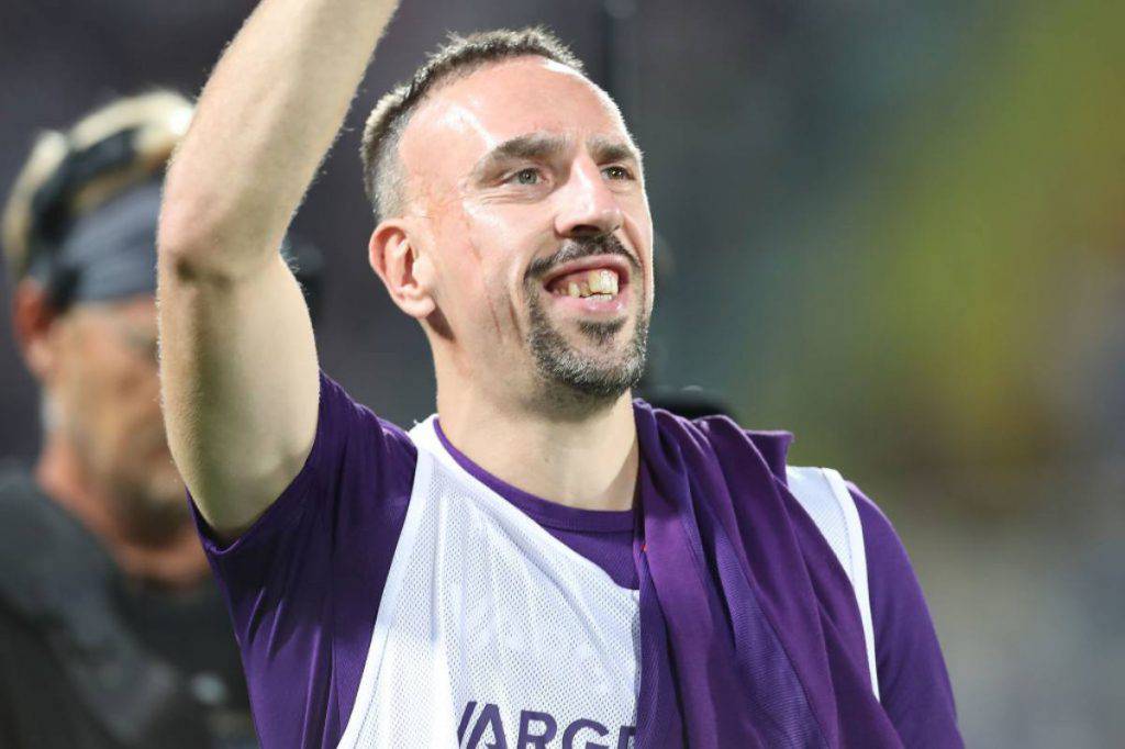 Ribery, standing ovation in Milan-Fiorentina