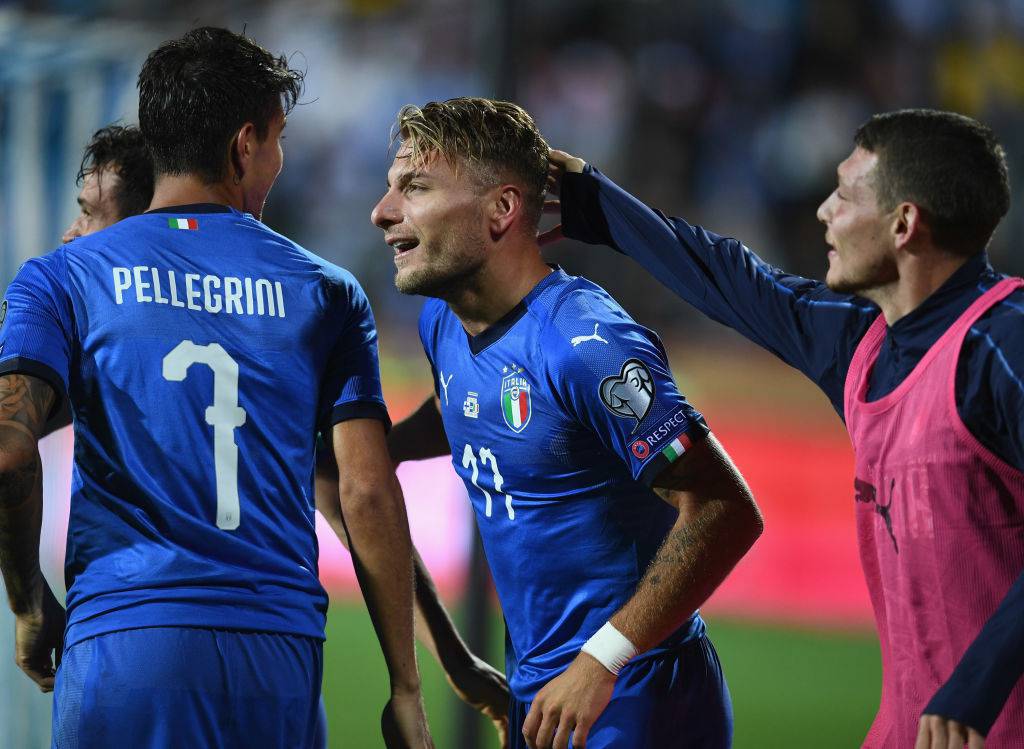 Ciro Immobile festeggia la vittoria