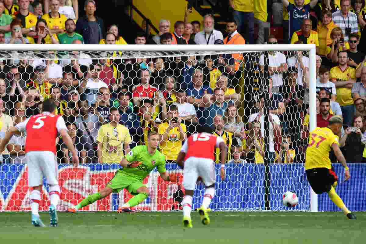 Watford-Arsenal 2-2, Pereyra completa la rimonta