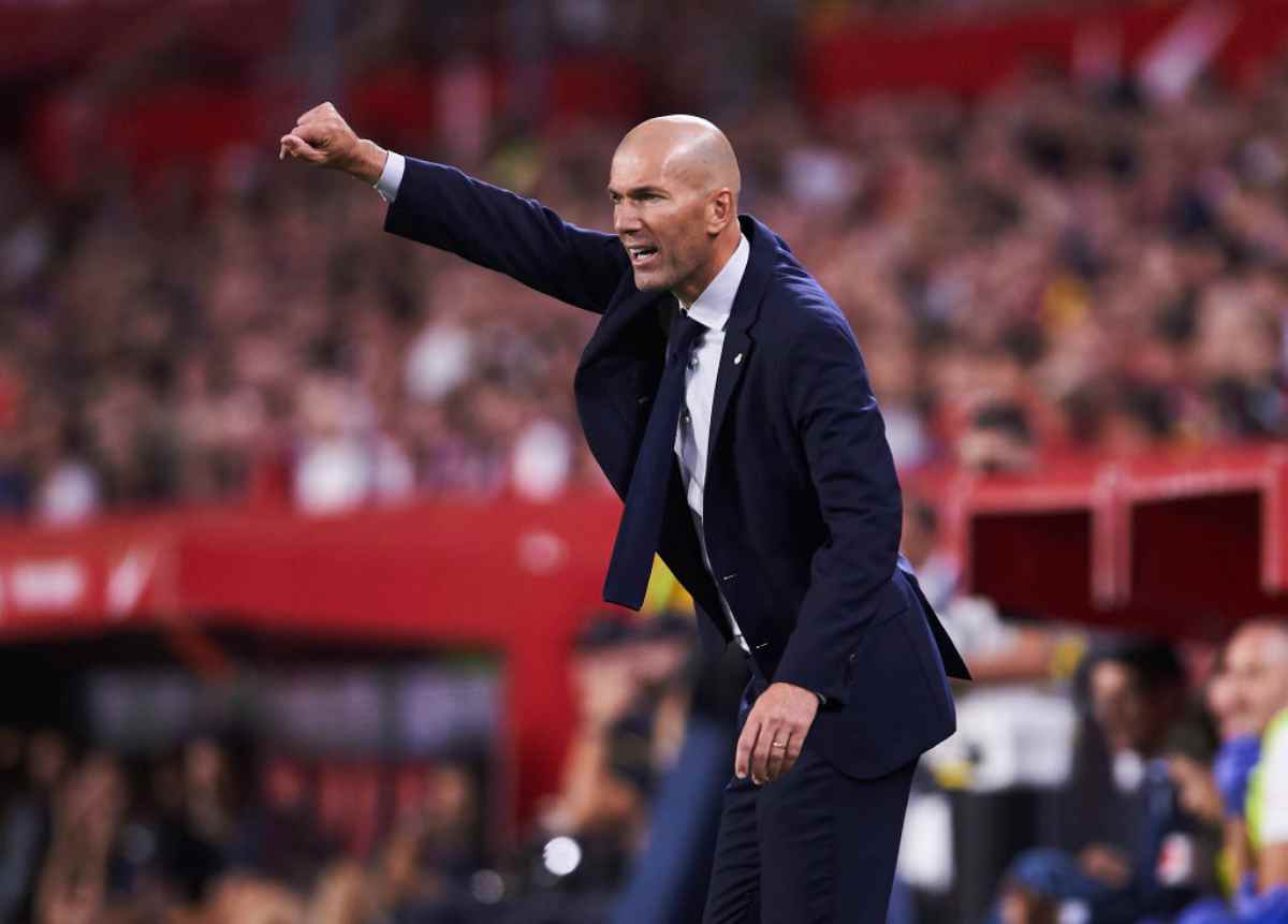 Zinedine Zidane, allenatore del Real Madrid