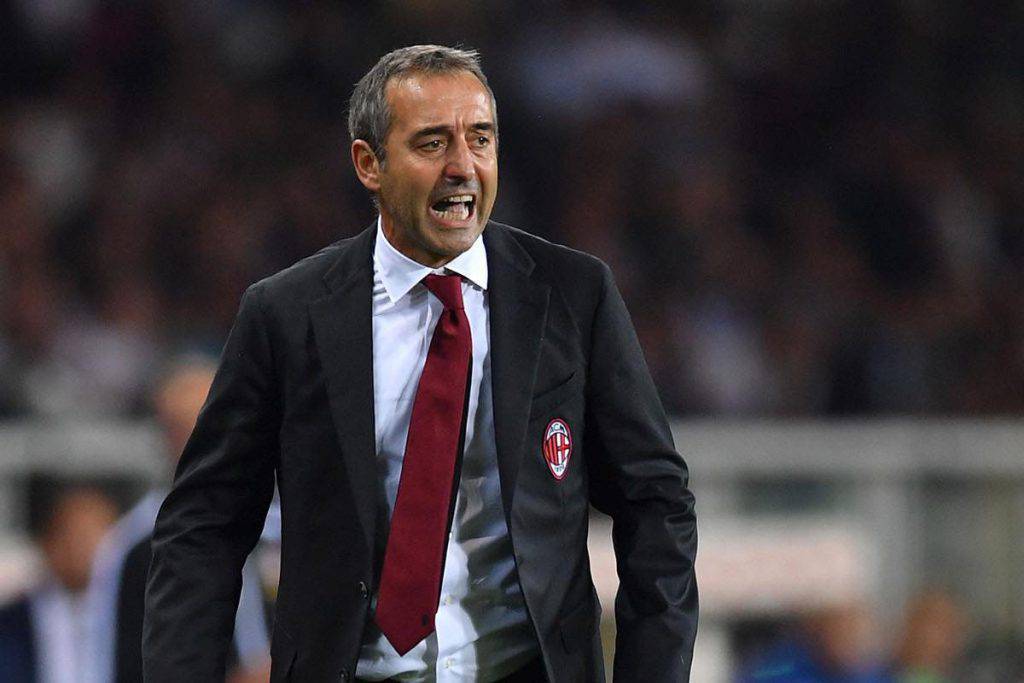 Milan Fiorentina Giampaolo in conferenza