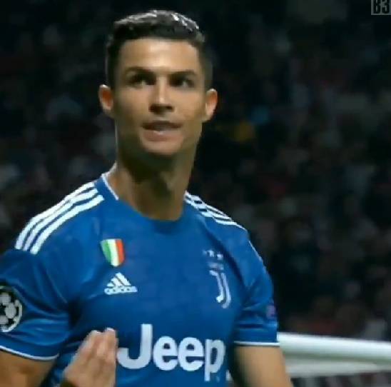 Il gesto di Cristiano Ronaldo, avete avuto paura, contro l'Atletico Madrid