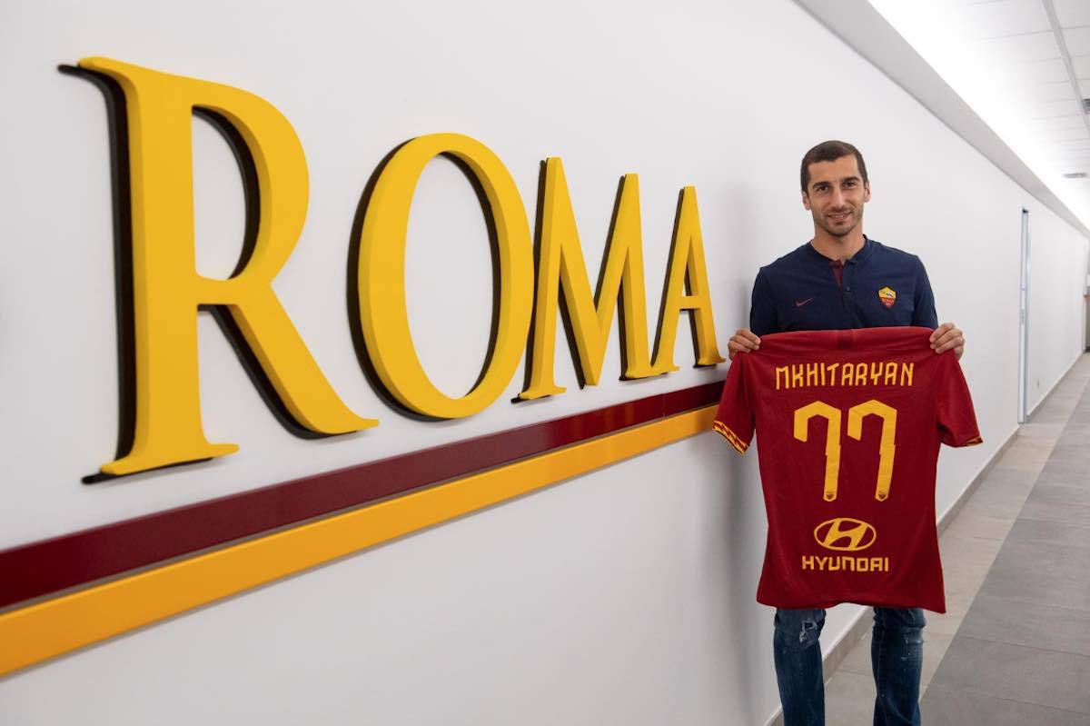 Roma, Mkhitaryan si presenta in conferenza stampa