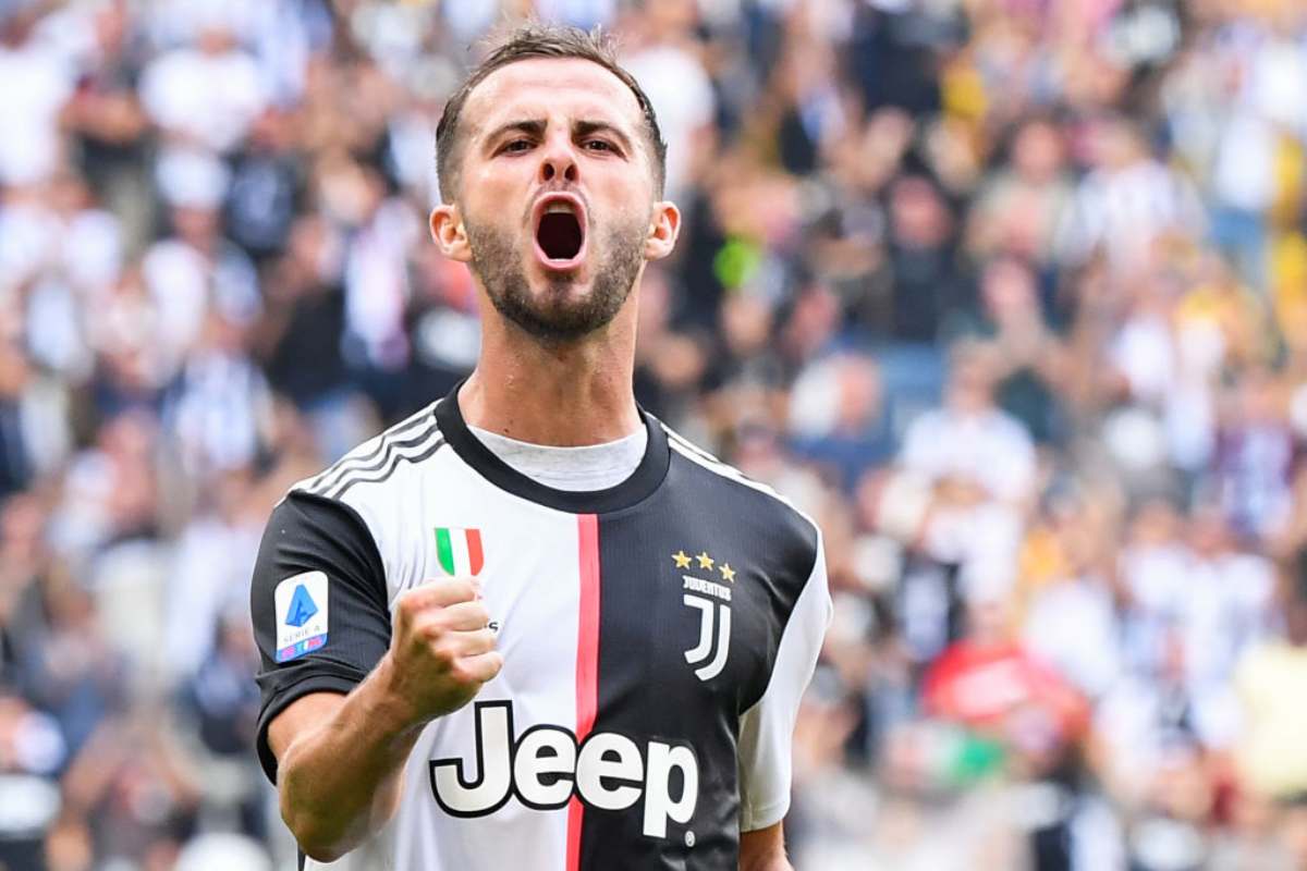 Miralem Pjanic, a segno in Juventus-Spal