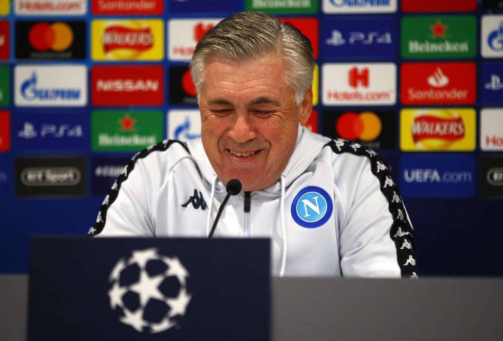 Ancelotti in conferenza stampa 