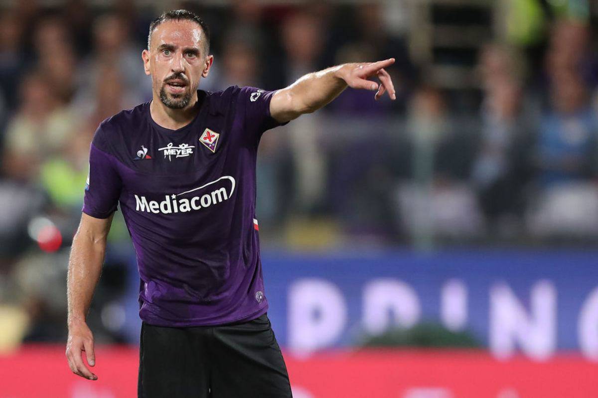 Ribery in campo per Milan-Fiorentina 