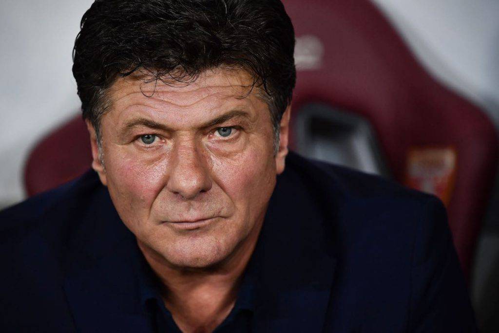 Walter Mazzarri nel post partita col Milan