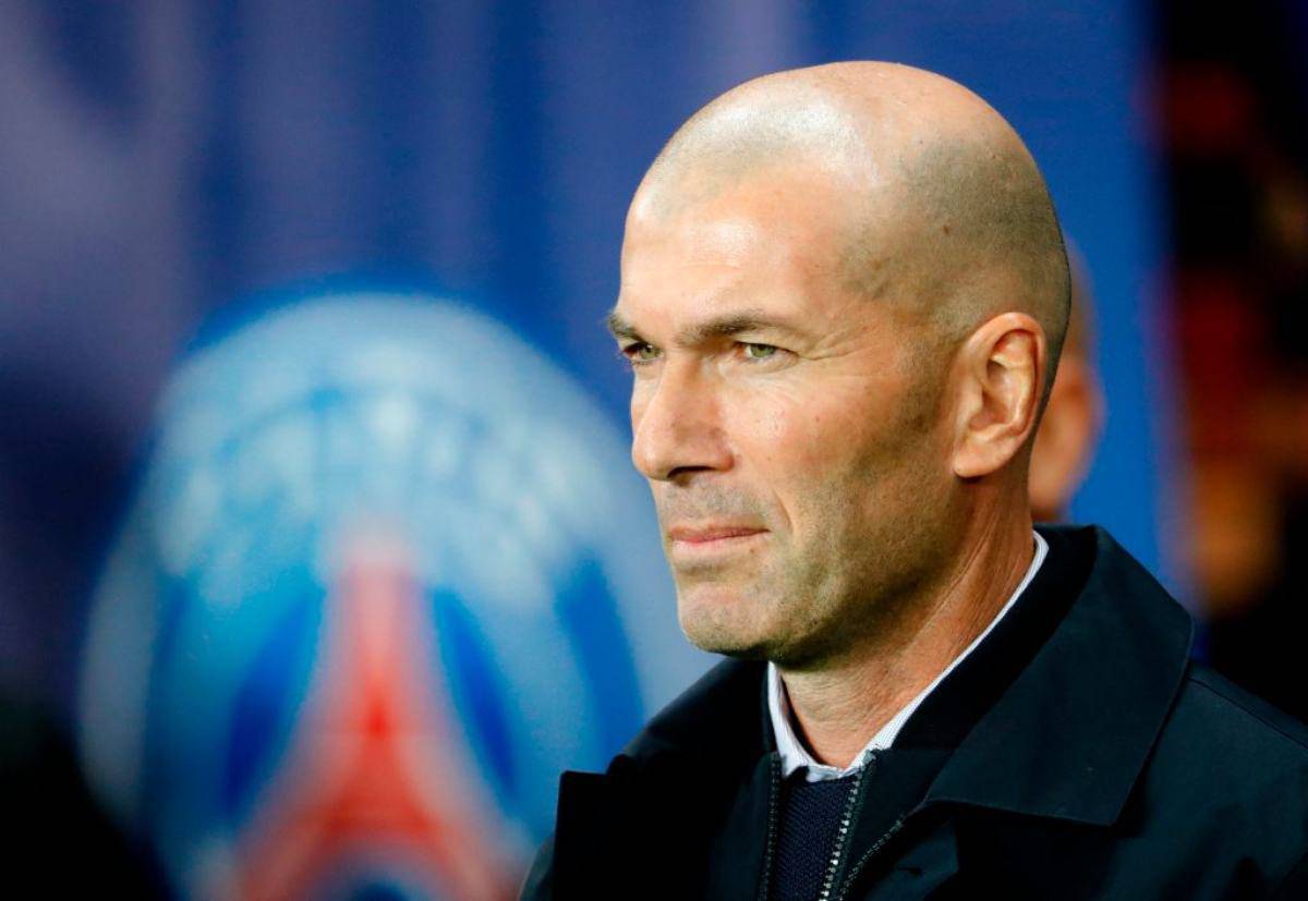 L'allenatore del Real Madrid Zinedine Zidane