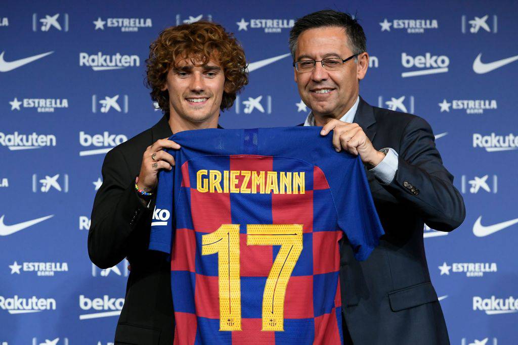 La presentazione di Griezmann al Barcellona