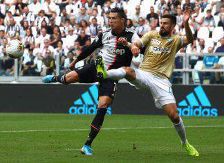 Juventus-Spal, Cristiano Ronaldo in azione