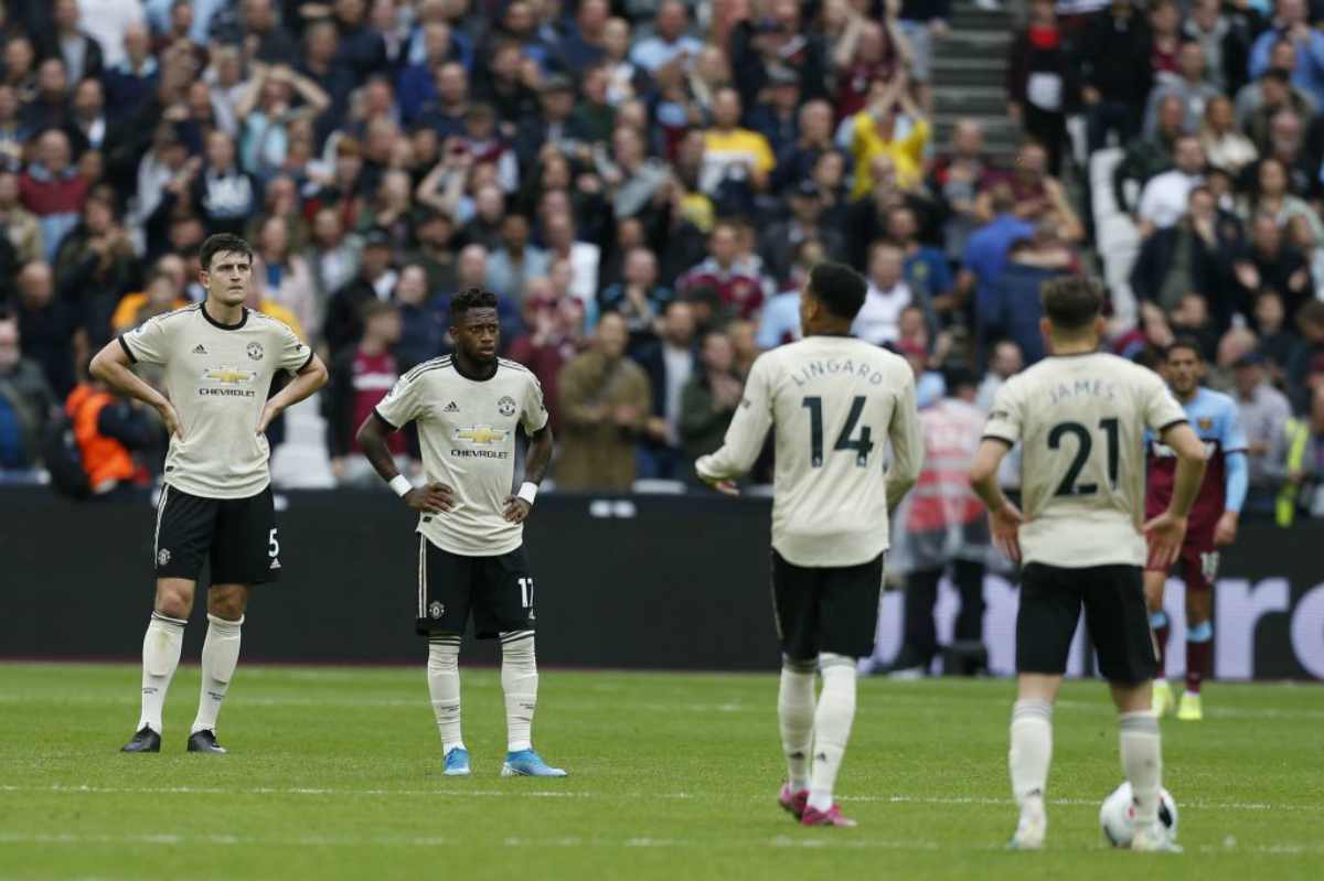 Il Manchester United affonda in casa del West Ham in Premier League