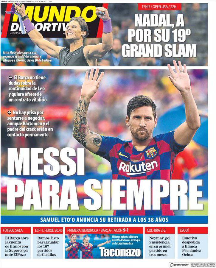 Il Mundo Deportivo su Messi