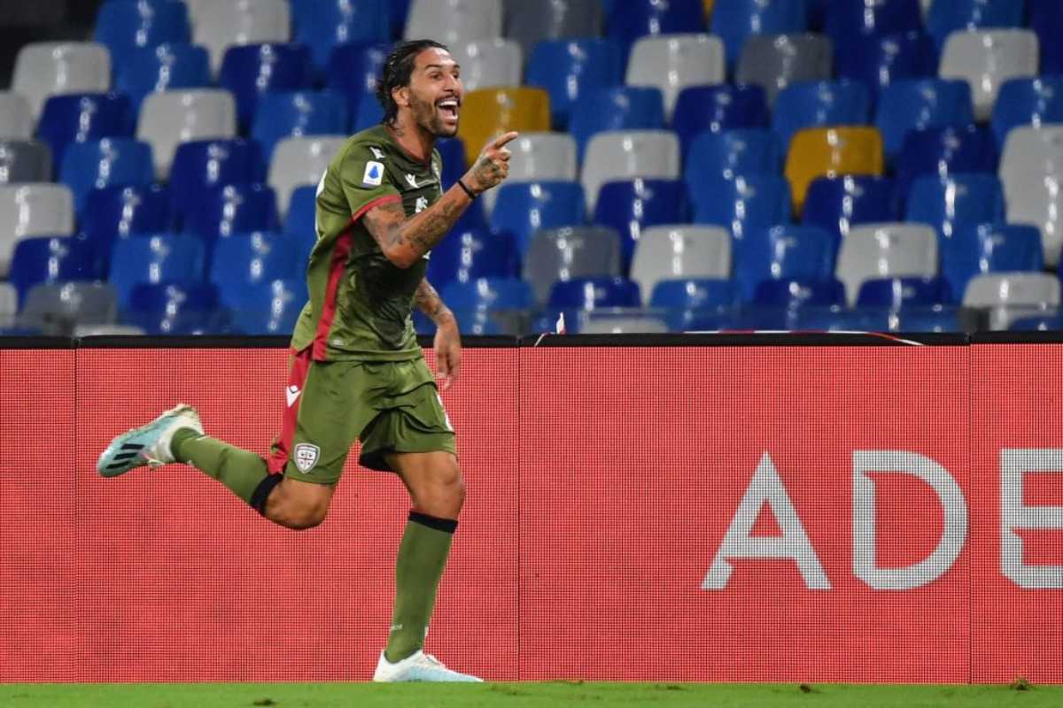 Castro, gol decisivo in Napoli-Cagliari 