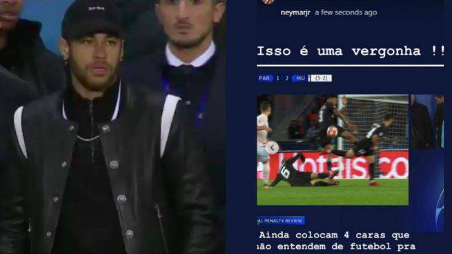 Il famoso post di Instagram dove Neymar attaccava gli arbitri