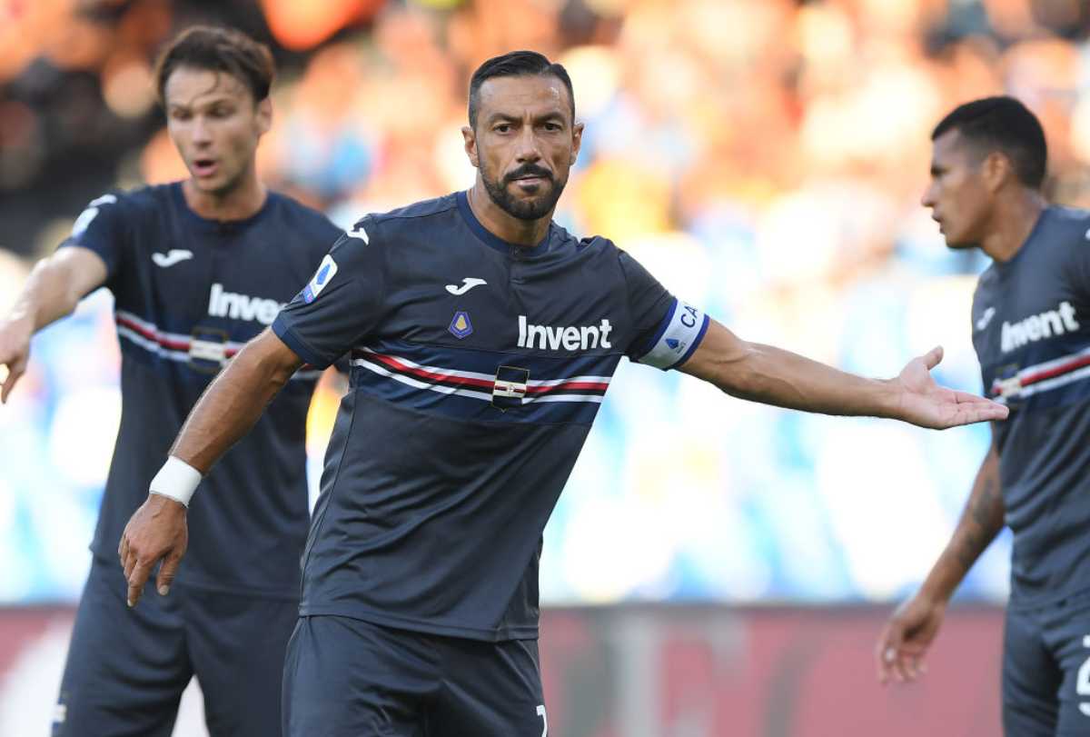 Quagliarella, il ritorno in campo in Samp-Inter