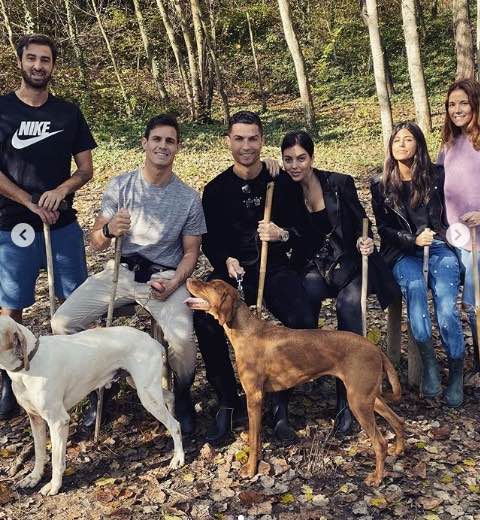 Cristiano Ronaldo week end di risposo a caccia di tartufi