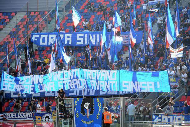 "Avanti Sinisa": lo striscione dei tifosi della Sampdoria per Mihajlovic