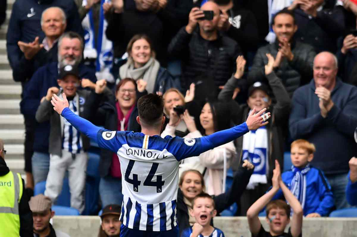 Premier League: Connolly fa volare il Brighton, il Tottenham affonda