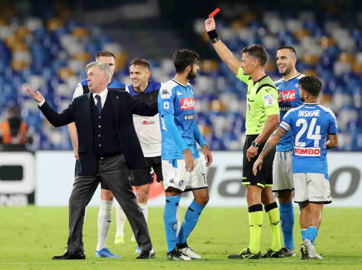 Ancelotti squalificato, salta Roma-Napoli: ecco la decisione del giudice sportivo