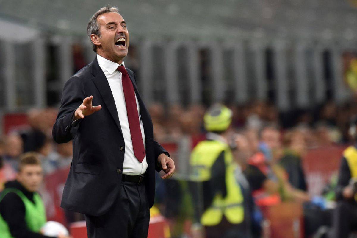 Marco Giampaolo rischia l'esonero dal Milan 