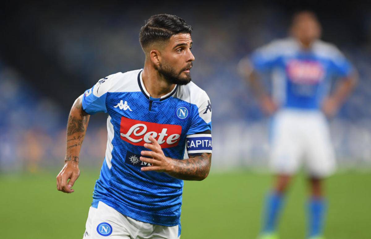 Lorenzo Insigne tribuna Genk-Napoli 