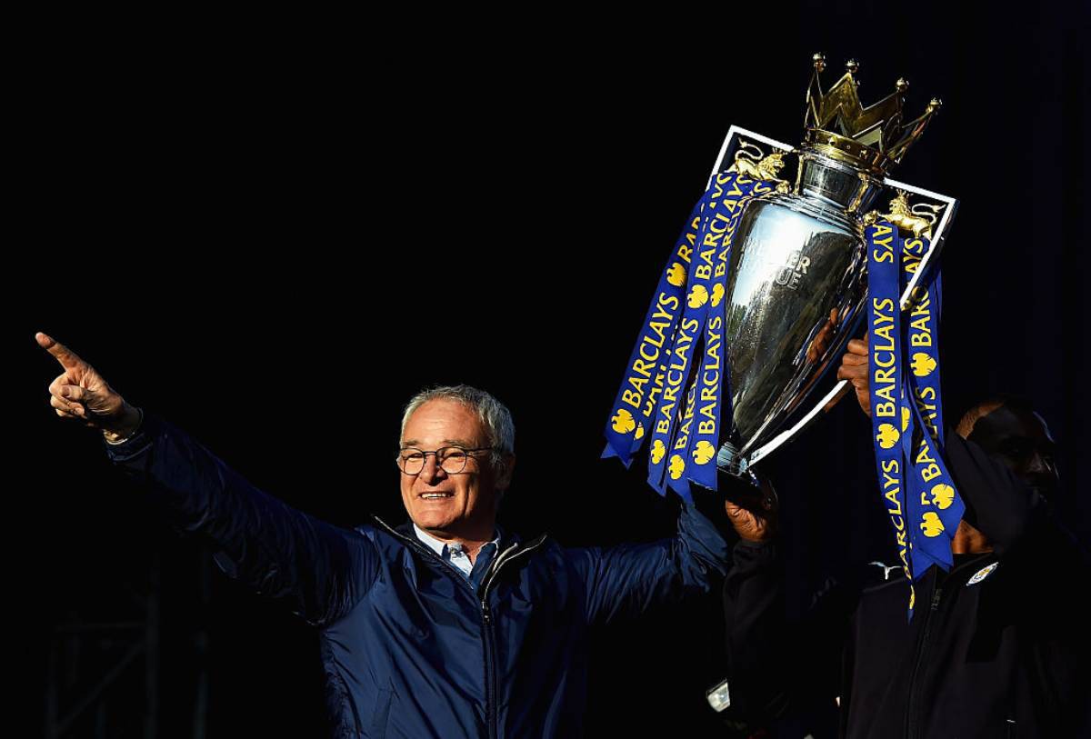 Claudio Ranieri, vincitore della Premier League con il Leicester 