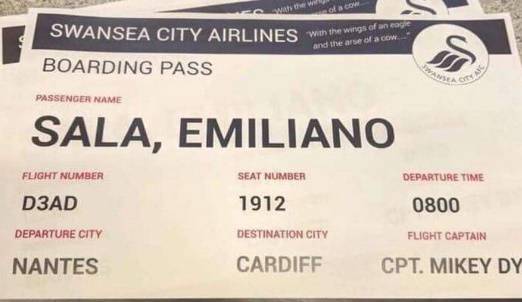 Sfottò di cattivo gusto dei tifosi dello Swansea su Emiliano Sala