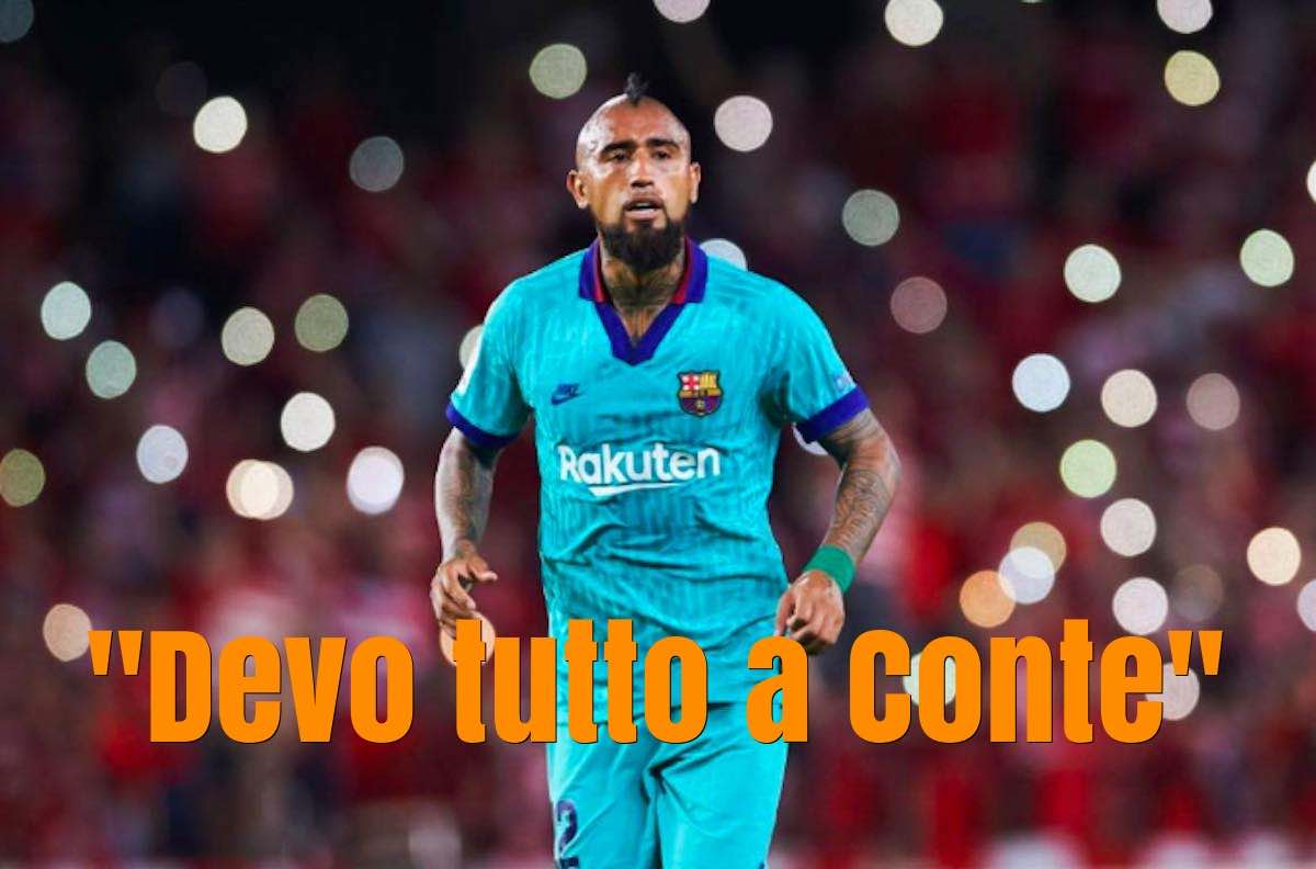 Vidal assist all'Inter e gratitudine a Conte