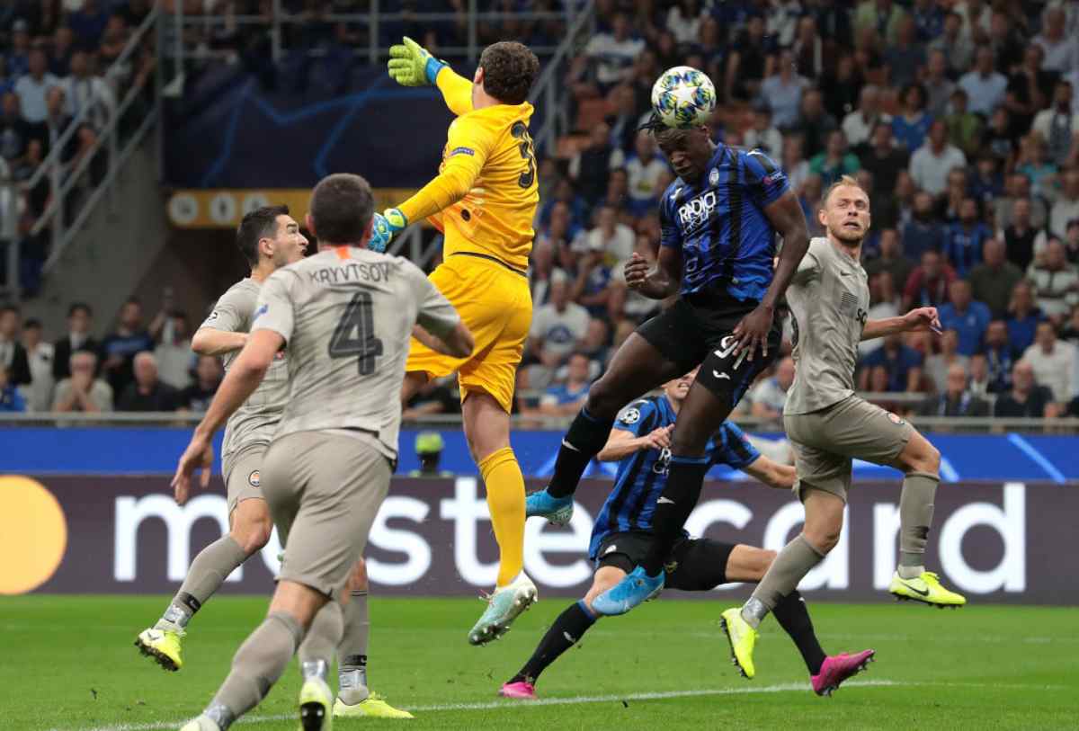 Il gol di Zapata in Atalanta-Shakhtar