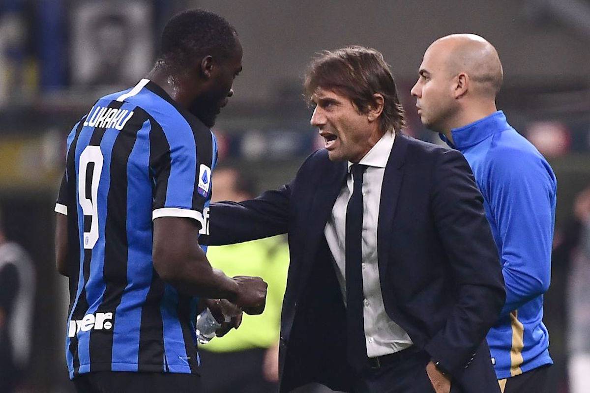 Antonio Conte con Lukaku