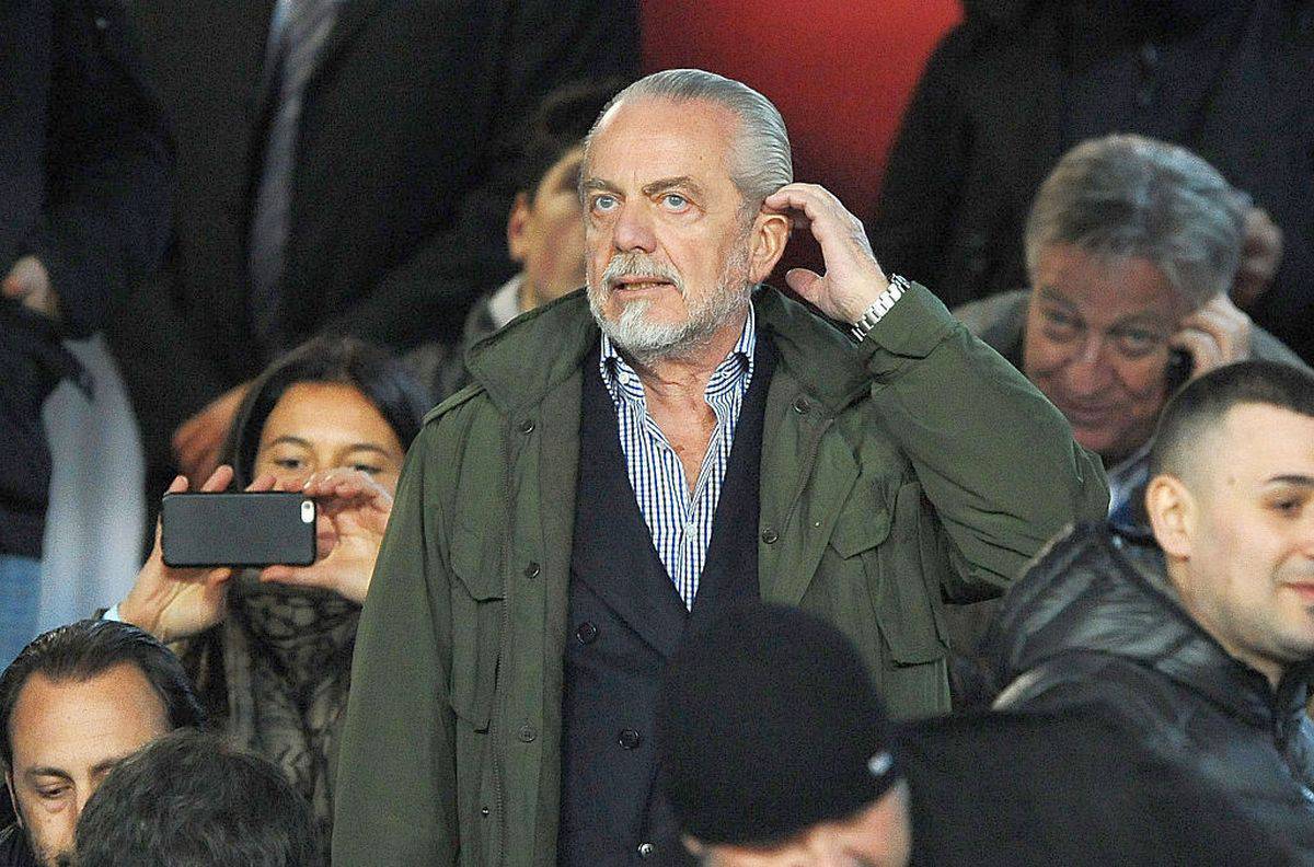 Il presidente del Napoli Aurelio De Laurentiis