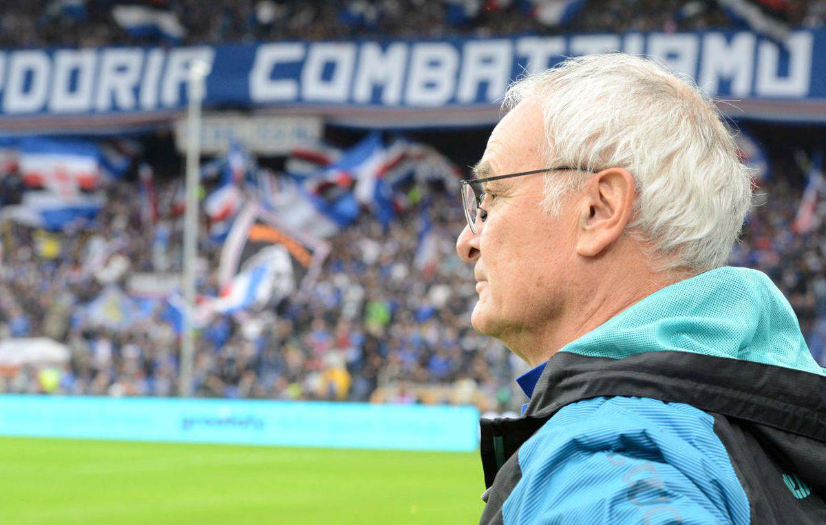 Ranieri e la curva della Sampdoria