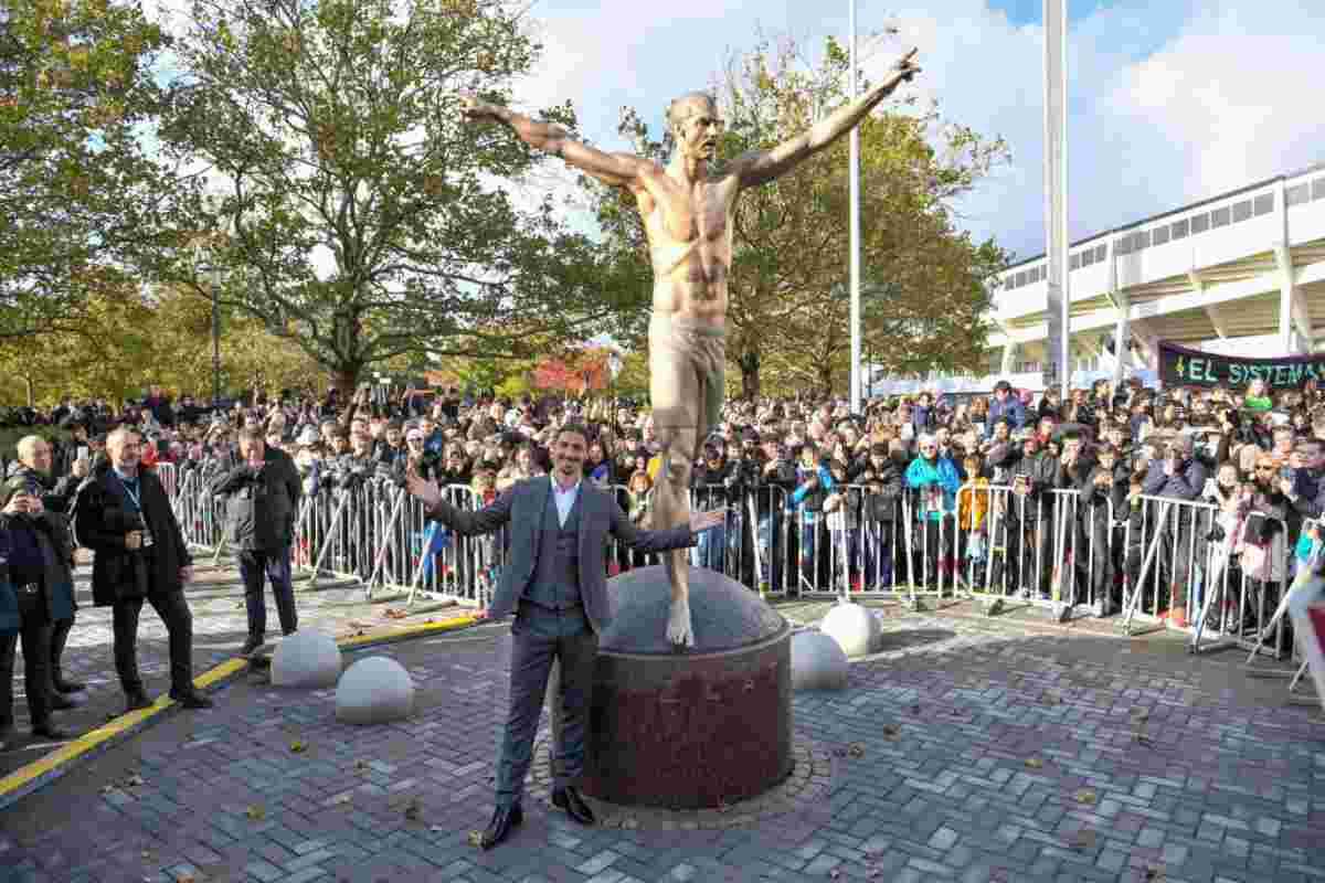 Una statua per Ibrahimovic a Malmo