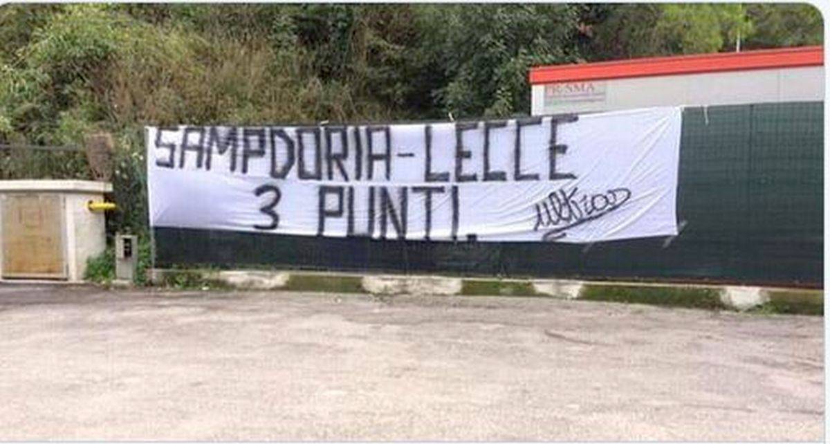 striscione tifosi samp