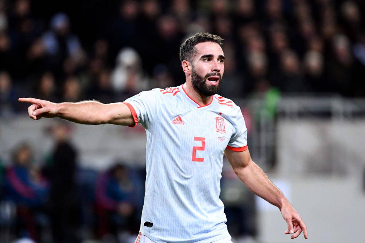 Dani Carvajal, impegnato oggi con la Spagna nelle qualificazioni a Euro 2020 