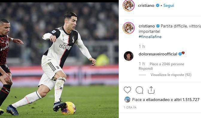 Cristiano Ronaldo dopo il Vaffa a Sarri chiude il caso via social