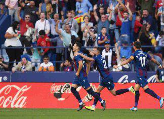 Liga: Levante, tris da ko al Barcellona in otto minuti