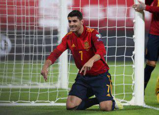Morata da record, in gol in 7 match consecutivi con Atletico Madrid e Spagna
