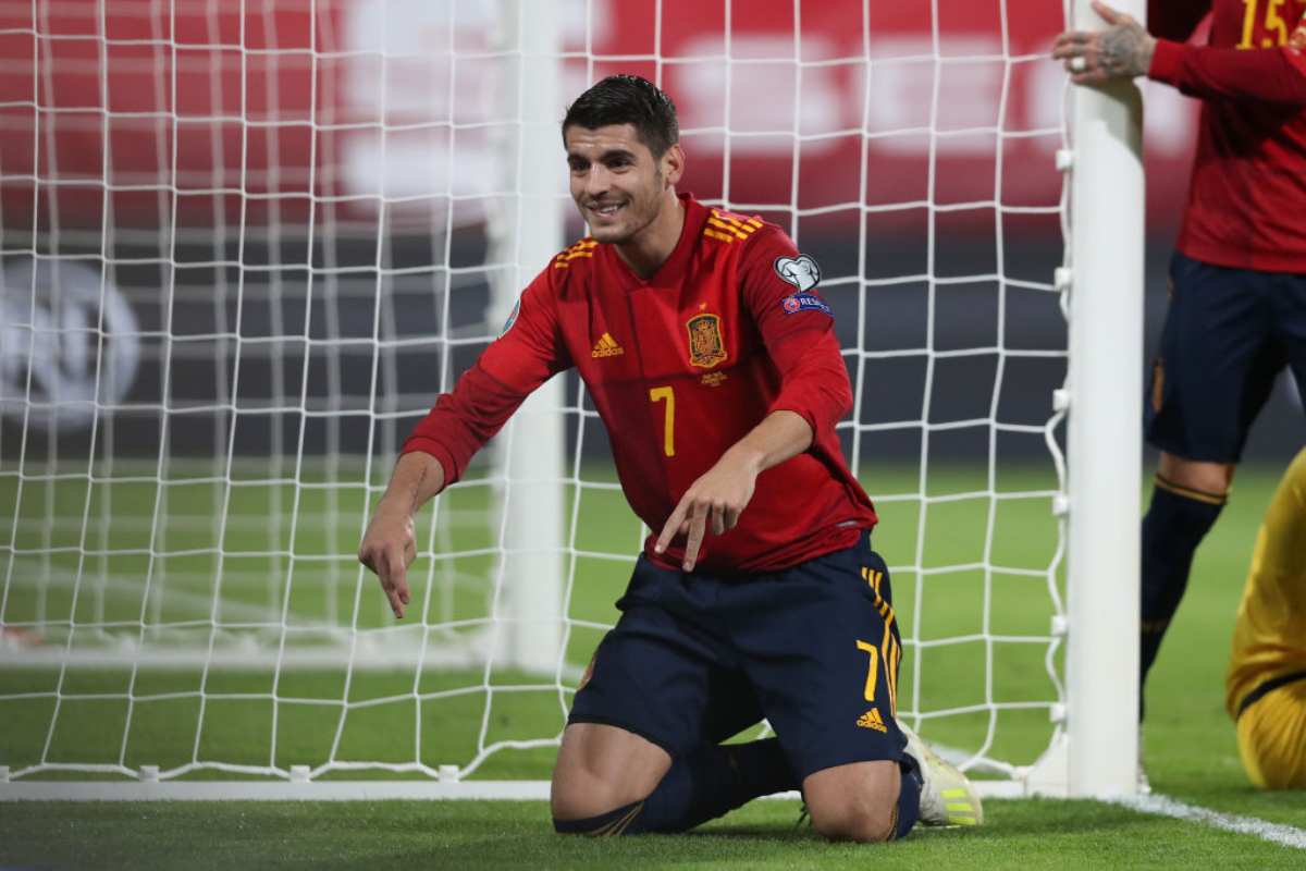 Morata da record, in gol in 7 match consecutivi con Atletico Madrid e Spagna