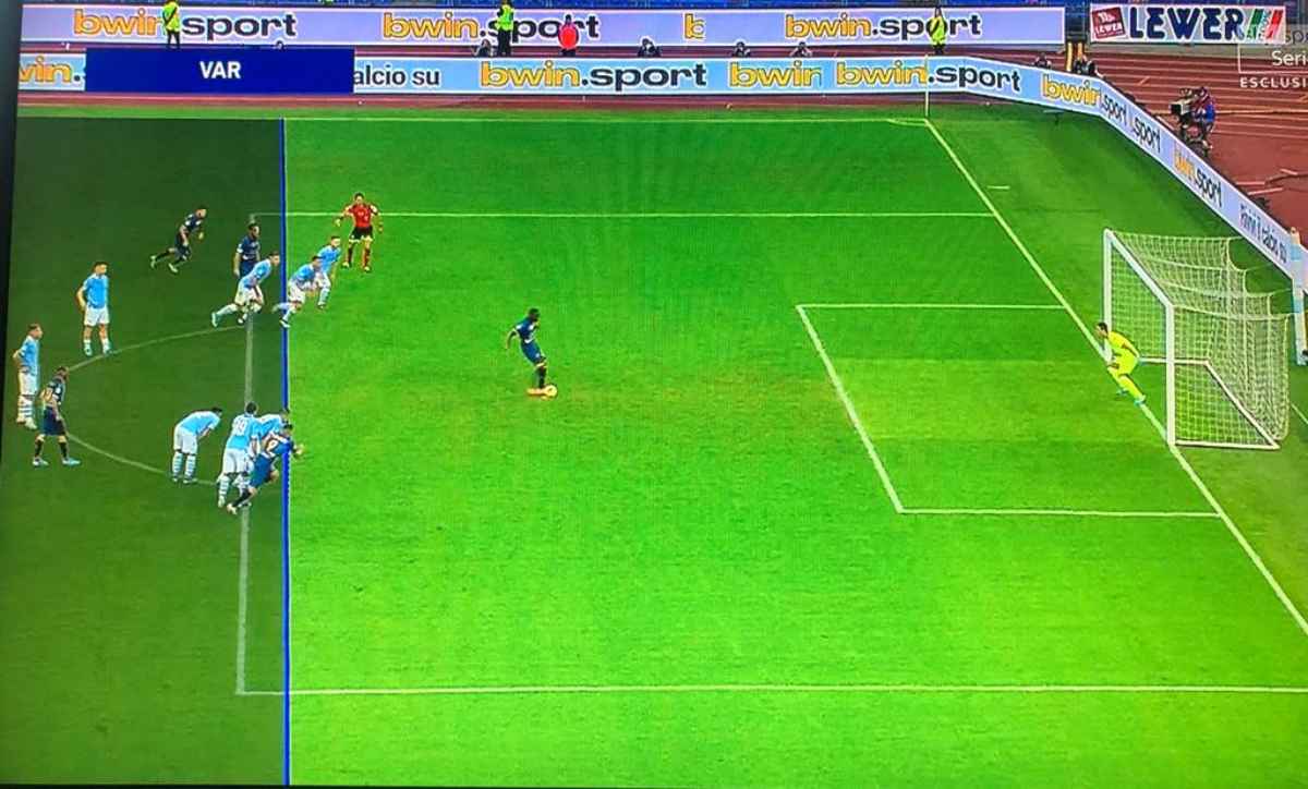 Moviola Lazio-Lecce: gol annullato a Lapadula (Foto)