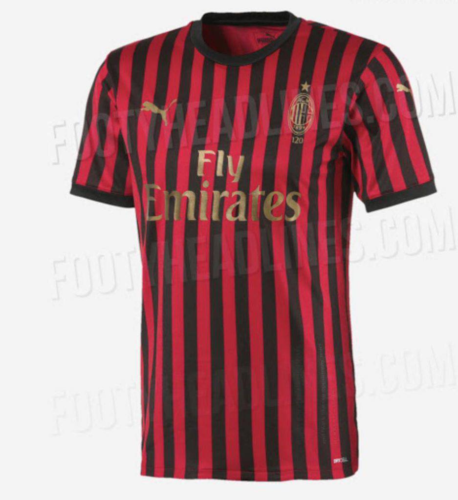 Maglia celebrativa Milan per i 120 anni di storia