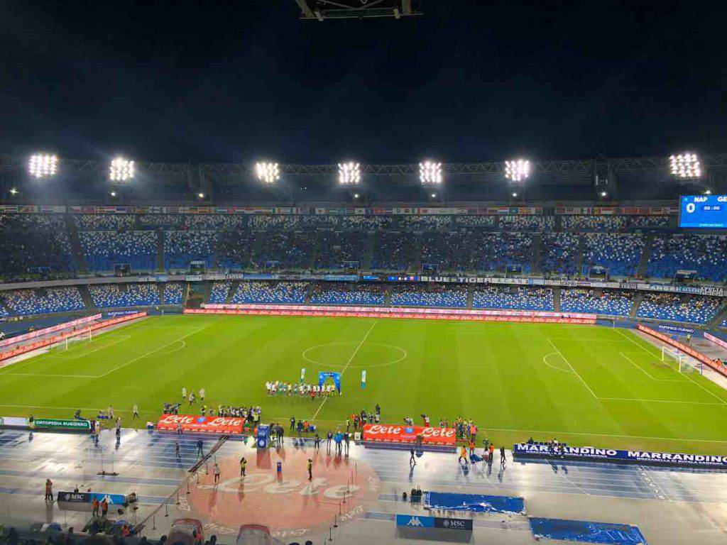 Stadio San Paolo semivuoto