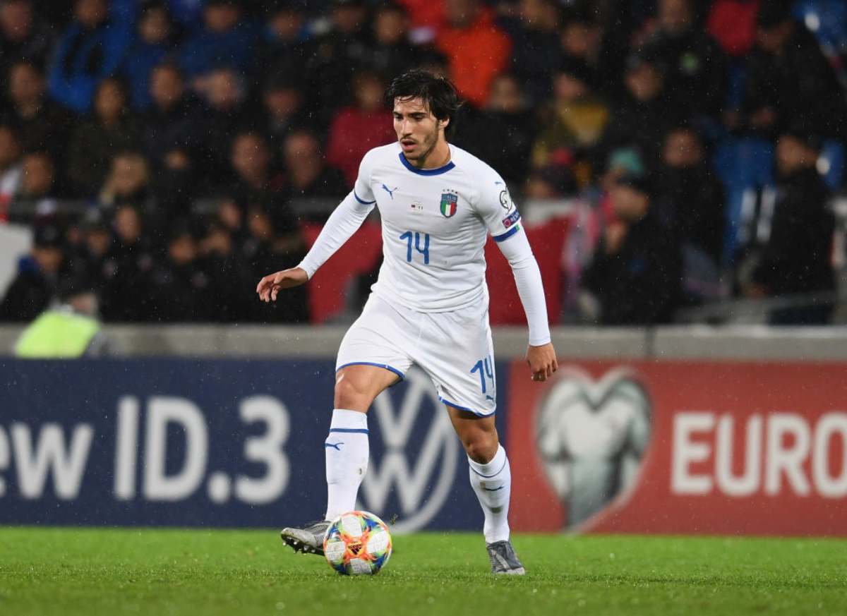 Sandro Tonali, tra i giocatori più "veloci" nel passaggio Under 21-Nazionale 