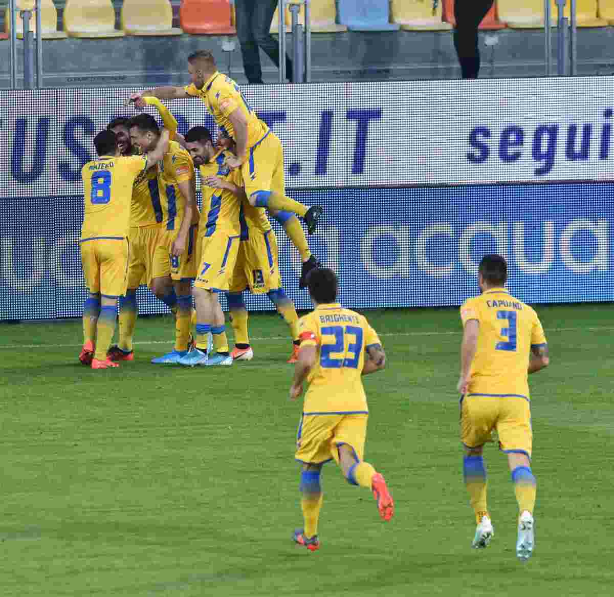 Serie B, risultati 14 dicembre: il Frosinone piega il Pescara, l'Entella inguaia l'Empoli