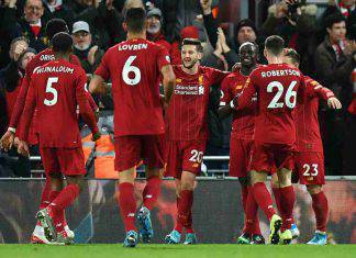 Premier League: il Liverpool ne fa cinque, crolla l'Everton nel derby