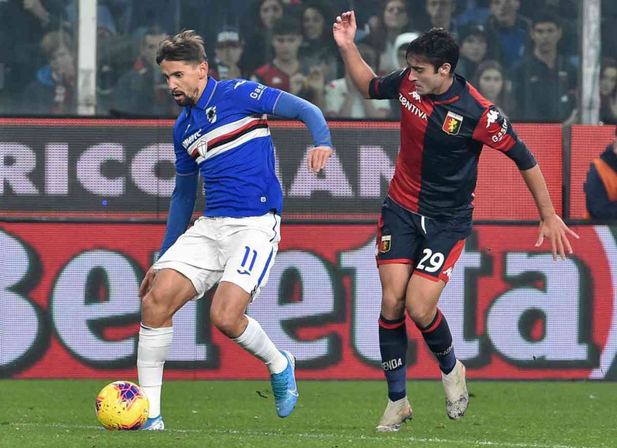 Genoa-Sampdoria: Gabbiadini, stoccata vincente. Il derby è blucerchiato